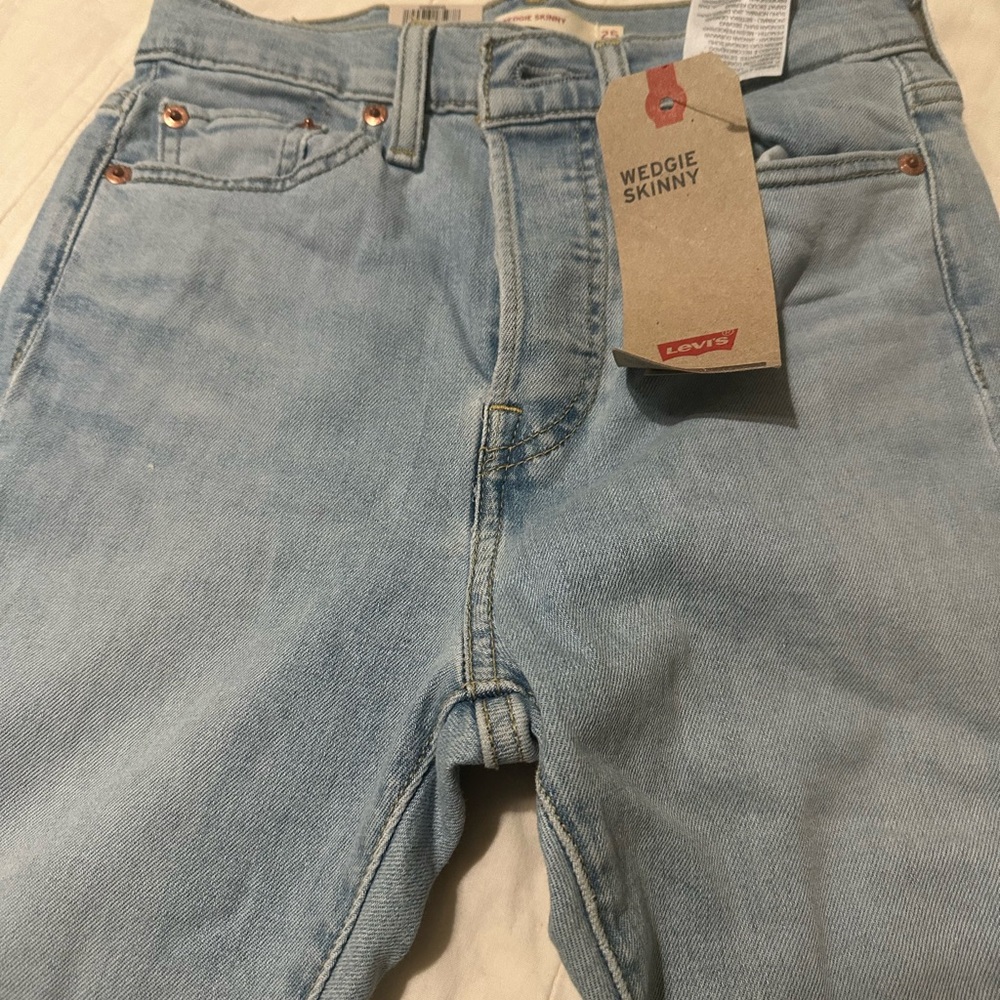 Levi's Light Blue Wedgie Skinny Jeans